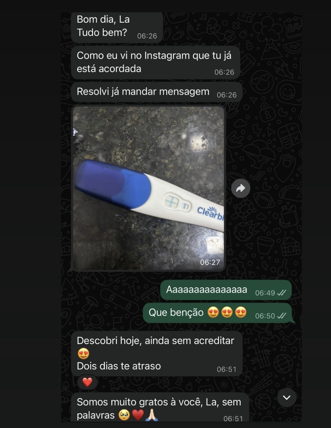 Relato de paciente da nutricionista La&iacute;sa Curti
